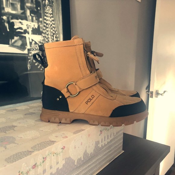 polo ralph lauren conquest hi ii boots